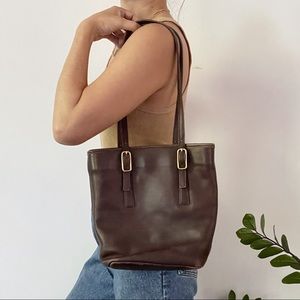 Vintage Coach Leather Mini Tote Bag